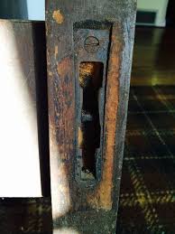 Steel brackets with formed edges index the two parts for precise alignment. Help Identify Bed Rail Hardware