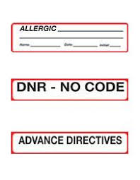 Nursing Labels For Patient Charts And Binders