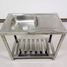 Rak cuci piring aluminium harga rp 1 000 000 gratis ongkir bisa cod beli pakai wa cicilan 0 same day delivery garansi tukar gratis rakit. Jual Bak Cuci Piring Wastafel Sink Ms 32 18 Kaki Set Matahari Jaya
