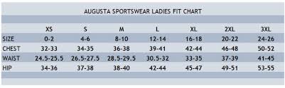 Augusta Sportswear Women S Size Chart Best Picture Of