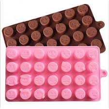 New Arrival Emoji Expression Silicone Mold For Cake Chocolates Candy Ice Baking Emoji Cake Cube Cake Chocolate Molds