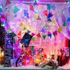 Happy New Year Celebrations Window Display At Night Window Display Store Window Display Shop Window Displays