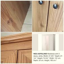Of course your home should be a safe place for the entire family. Ikea Aspelund 3 Door Wardrobe Cabinet Furniture Shelves Drawers On Carousell
