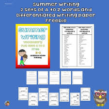 Free Summer Writing Printable With Writing Paper