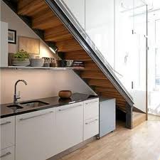 Efisiensi Ruang Ini 6 Desain Kitchen Set Minimalis Bawah Tangga Dekoruma Com Line Today