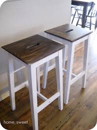 home thrifty home customized ikea barstools wooden bar stools ikea barstools kitchen bar table