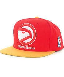 A primer on the atlanta hawks salary cap situation after the 2019 nba draft. Nba Mitchell And Ness Atlanta Hawks Xl Logo Red Gold Snapback Hat Zumiez