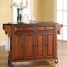 Cost of kitchen island with granite. Crosley Alexandria Kitchen Island With Granite Top Base Finish Classic Cherry Home Furniture Dining Kitchen Furniture Kitchen Carts Islands