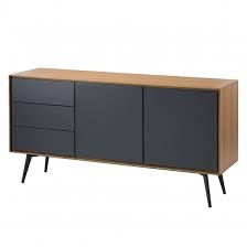 Sideboard Danica Eiche Matt Dunkelgrau Inneneinrichtung Sideboard Modern Mobeldesign