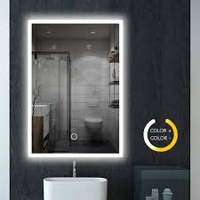Legion furniture wlf6020 single bathroom vanity walmart. Reactionnx 32 X 24 Inch Led Lighted Bathroom Mirror Wall Mounted Illuminated Mirror Touch Button Adjustable White Warm White Warm Lights Walmart Com Walmart Com