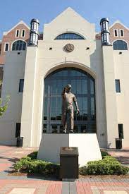 Bowden was awarded the bobby dodd coach of the year award for 1980. Florida Memory Bronze Statue Of Florida State University Head Football Coach Bobby Bowden At The Fsu Doak Campbell Football Stadium Tallahassee Florida