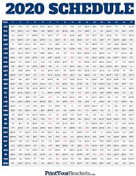 See below for the complete 2020 nfl week 16 schedule including tv channels, start times, and information on how to watch all of today's games on christmas day14. Nfl Full Season Schedule Grid 2020 Printable