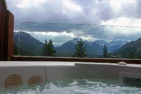 Whether you are seeking a romantic getaway or a family group vacation our member properties offer private cabin accommodations for rent in lake louise, jasper, banff, kananaskis country, and rocky mountain house, alberta. View From The Hot Tub Picture Of Hidden Ridge Resort Banff Tripadvisor