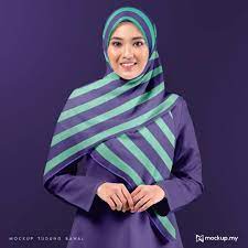 Download Mockup Malaya Percuma Mockup Tudung Bawal Feature Facebook