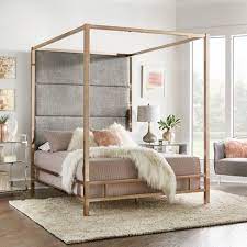 4.3 out of 5 stars 2,196. Full Evert Champagne Gold Canopy Bed With Panel Headboard Smoke Inspire Q Target Canopy Bed Frame White Headboard Canopy Bedroom
