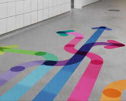 Floor Sticker Printing Retail Branding Way Finding Graphics Wayfinding Signage Design Wayfinding Signage Environmental Graphic Design