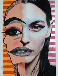 Picasso inspired collage.