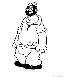 Hours of fun await you by coloring a free drawing super hero popeye. Bluto Popeye Sd2b3 Coloring Pages Printable