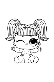 Lol surprise doll unicorn coloring page from l.o.l. Lol Baby Unicorn Coloring Page Free Printable Coloring Pages For Kids