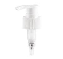 28-410 White PP Ribbed Lotion Pump - 270646
