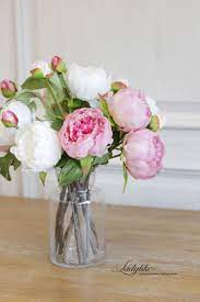 ladylike超高仿真花出口高档双头牡丹花美式风格家居软装 flower vases artistic space flower art