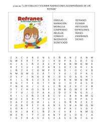 Sopa De Letras De Refranes Sopa De Letras Refranes Letras