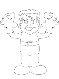 Bring frankenstein to life with your crayons! Frankenstein Coloring Page Coloring Home