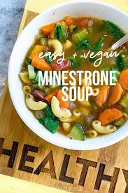 Easy Vegan Minestrone Soup Recipe 21 Day Fix Minestrone In 2020 Vegan Minestrone Soup Minestrone Soup Minestrone Soup Recipe