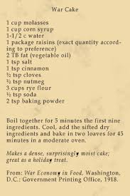 Avial N Rasam December 2009 War Cake Recipe Vintage Recipes War Cake