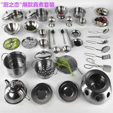 Stainless steel pots ✋ عشرة اخطاء تسبب التصاق الطعام في الاستانليس ستيل و ازاي نتجنبها و نوفر إحباط. Children S Simulation Kitchen Mini Cooking Toys Set Girl Stainless Steel Jitter Kitchen Kitchenware Tiktok