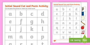 Free letter z worksheets for preschool and kindergarten includes activities focusing on the letter z words and the letter z sound. Initial Sound Match Cut And Paste Worksheet Teacher Made