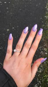 When your customer's nail selfie so perfect, you just gotta repost.#repost #nailsefie #nails #nailart #naildesign #newjersey… Lilac Purple Glitter Acrylic Almond Nails Purple Acrylic Nails Purple Glitter Nails Glitter Nails Acrylic