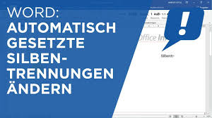 Möchten sie die silbentrennungen aktivieren, ist das schnell gemacht, obwohl microsoft das feature in office ein. Office Infos Ms Word Silbentrennung Fur Begriffe Andern