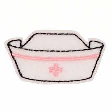 Make a nurse's cap in 5 easy steps подробнее. Feltie Machine Embroidery File