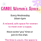 CANDI Women’s Space event image