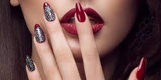 Nail designs with diamonds 2018 best nail imagebrainco. The February Trend Line For Nail Design Red Is The Color Of Love Heystyles