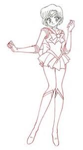 How To Draw Sailor Mercury Sailor Moon Coloring Pages Sailor Mercury Sailor Moon Pose