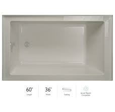 There are also freestanding soaking tub or ones with an air system. Jacuzzi Lns6036brxxxxy Linea 60 Three Wall Build Com