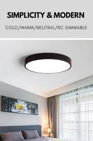 Led Ceiling Light Modern Panel Lamp Lighting Fixture Surface Mount Flush Remote Control Ceiling Lights Led Ceiling Lights Recessed Ceiling Lights