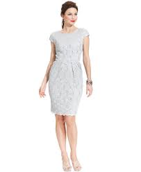 Alex Evenings Dress Sleeveless Sequin Lace Sheath Womens Dresses Macy S Alex Evenings Dress Dresses Review Dresses