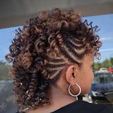 Scroll down to check them out and don't hesitate to share with your. 60 Easy And Showy Protective Hairstyles For Natural Hair To Try Asap Braided Mohawk Hairstyles Mohawk Hairstyles Natural Hair Styles