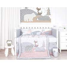 Enjoy free shipping on most stuff, even big stuff. Harriet Bee Mccandless Forest Bear In Mind 5 Piece Crib Bedding Set Reviews Wayfair