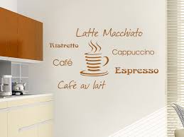 Wandtattoo.de worte küche wandtattoo cappuccino. Wandtattoo Kaffee Begriffe Latte Macchiato Cappuccino Espresso Ristretto