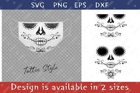 Download in png and use the icons in websites, powerpoint, word, keynote and all common apps. Elegant Sugar Skull Design With Floral Pattern For Face Mask By Natariis Studio Thehungryjpeg Com