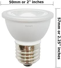 2 Led Light Bulbs Hr16 120v E27 Mr 16 Jdr C Hood Lamp Short Neck E26 Cool White Amazon Com