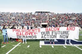 Half the united states voted for someone who has committed numerous sexual misconduct. Hundreds Of Divestment Protesters Storm Field Interrupting Harvard Yale Game News The Harvard Crimson