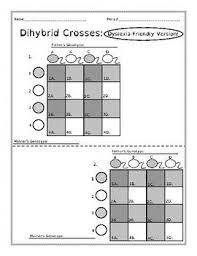 For example rrdd x rrdd would be a dihybrid cross. Dihybrid Cross Gamete Charts Dyslexia Blank Di Hybrid 9 3 3 1 Cross Dihybrid Cross Teaching Freebies Dyslexia