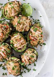Baked Avocados Cheesy Chicken Baked Avocados