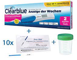 Wenn sie früher testen, verwenden sie morgenurin, ansonsten können sie auch zu jedem anderen zeitpunkt testen. Time4baby Online Shop Vorteilspack Schwangerschaftstest Clearblue Digital M Wochenbestimmung 2 Stuck 10 Fruhschwangerschaftstests Urinprobebecher Schwangerschaft Online Shop Zum Thema Schwangerschaft Ovulation Und Kinderwunsch