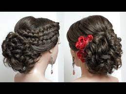 Elegant Updo Hairstyle For Medium Long Hair Youtube Hair Styles Easy Hairstyles Long Hair Tutorial